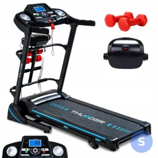 Bieżnia domowa elektryczna do biegania 140 kg z masażerem — zdjęcie 1