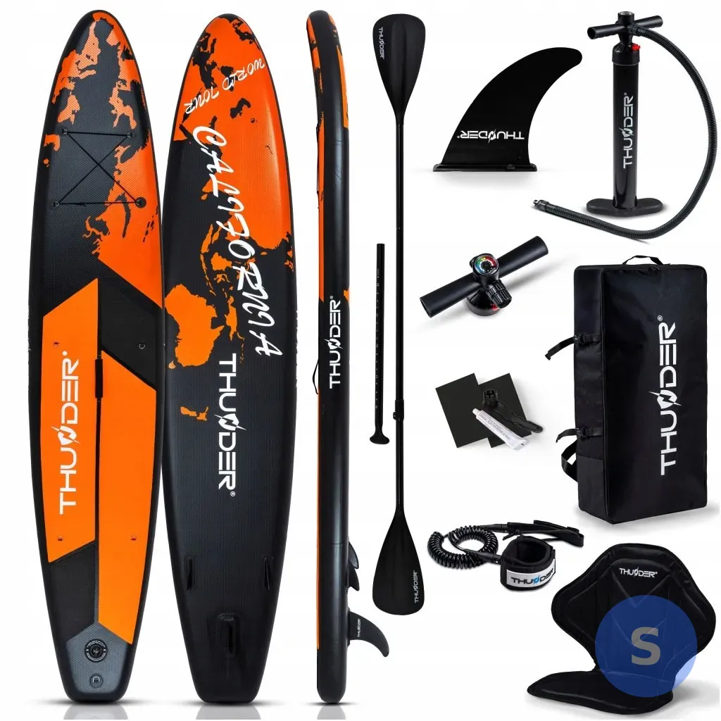 Pompowana deska SUP 365 cm z siedziskiem do pływania — zdjęcie 1